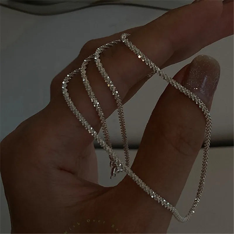 silver necklace for women