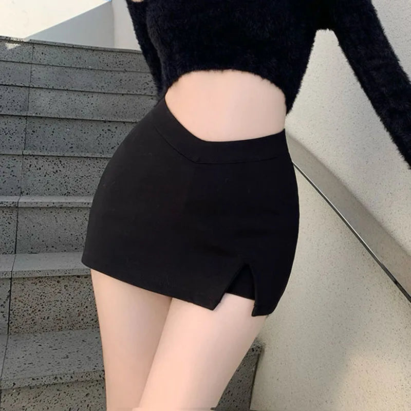 Black womens mini skirt