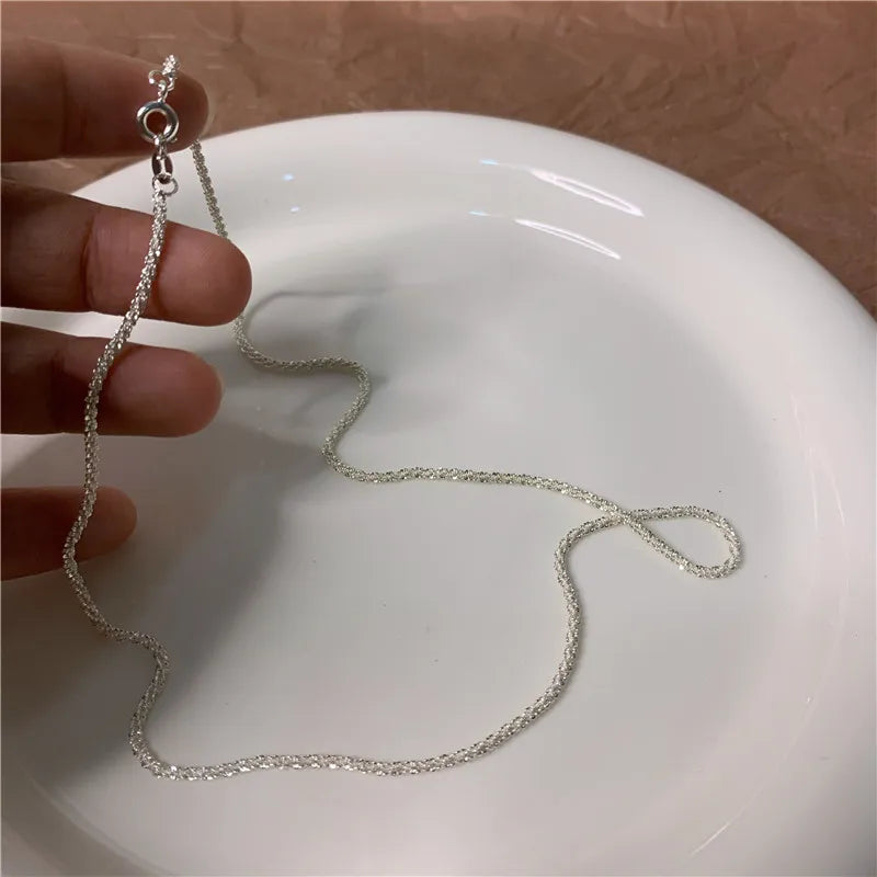 silver necklace for women