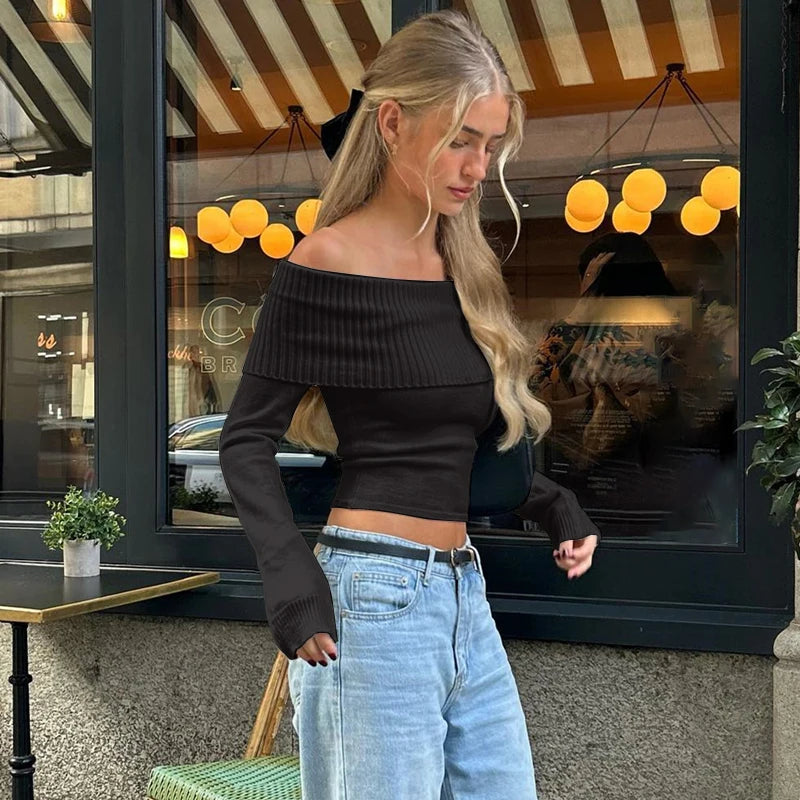 Off the shouler womens jumper