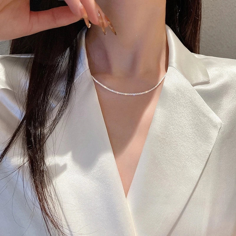 silver necklace for women