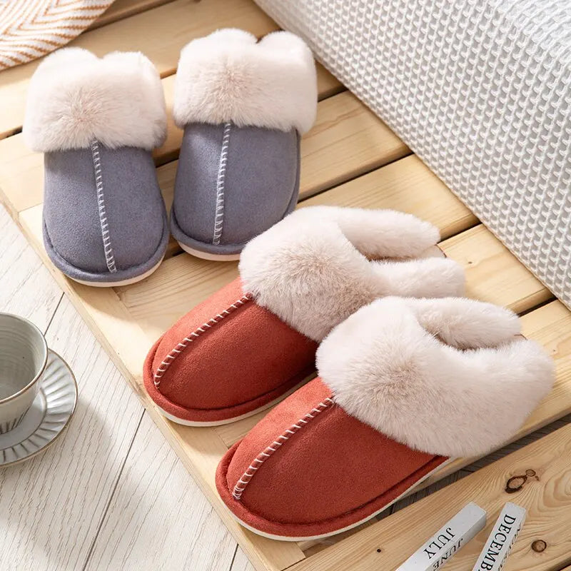 Warm slippers woman